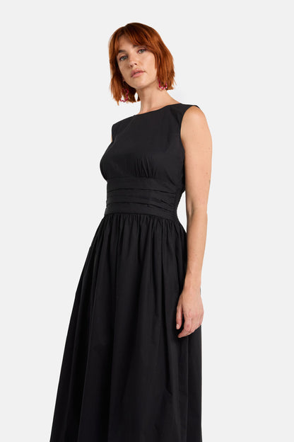 Gorman - Felicia OrganicCottonMidiDress - black