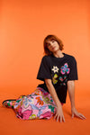 Gorman - So Fetch Sequin Oversized Tee - black