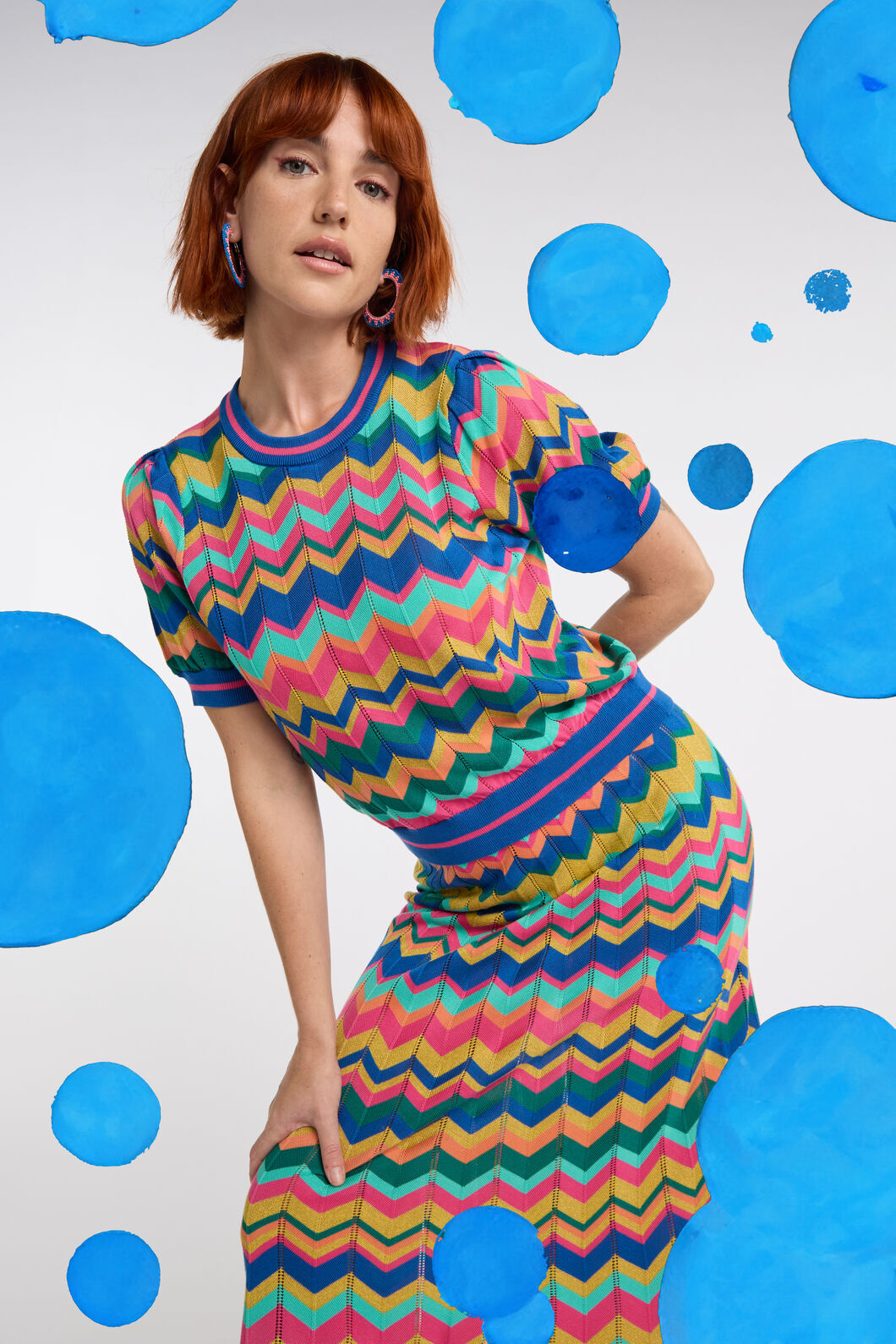 Gorman - Tropic Zigzag Knit Top - multi