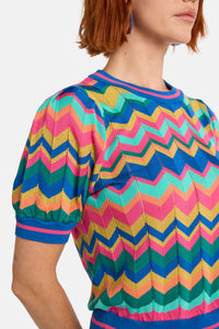 Gorman - Tropic Zigzag Knit Top - multi