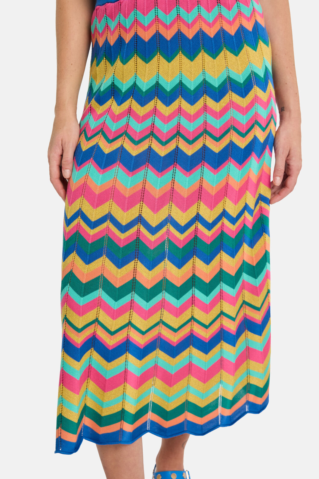 Gorman - Tropic Zigzag Knit Skirt - multi