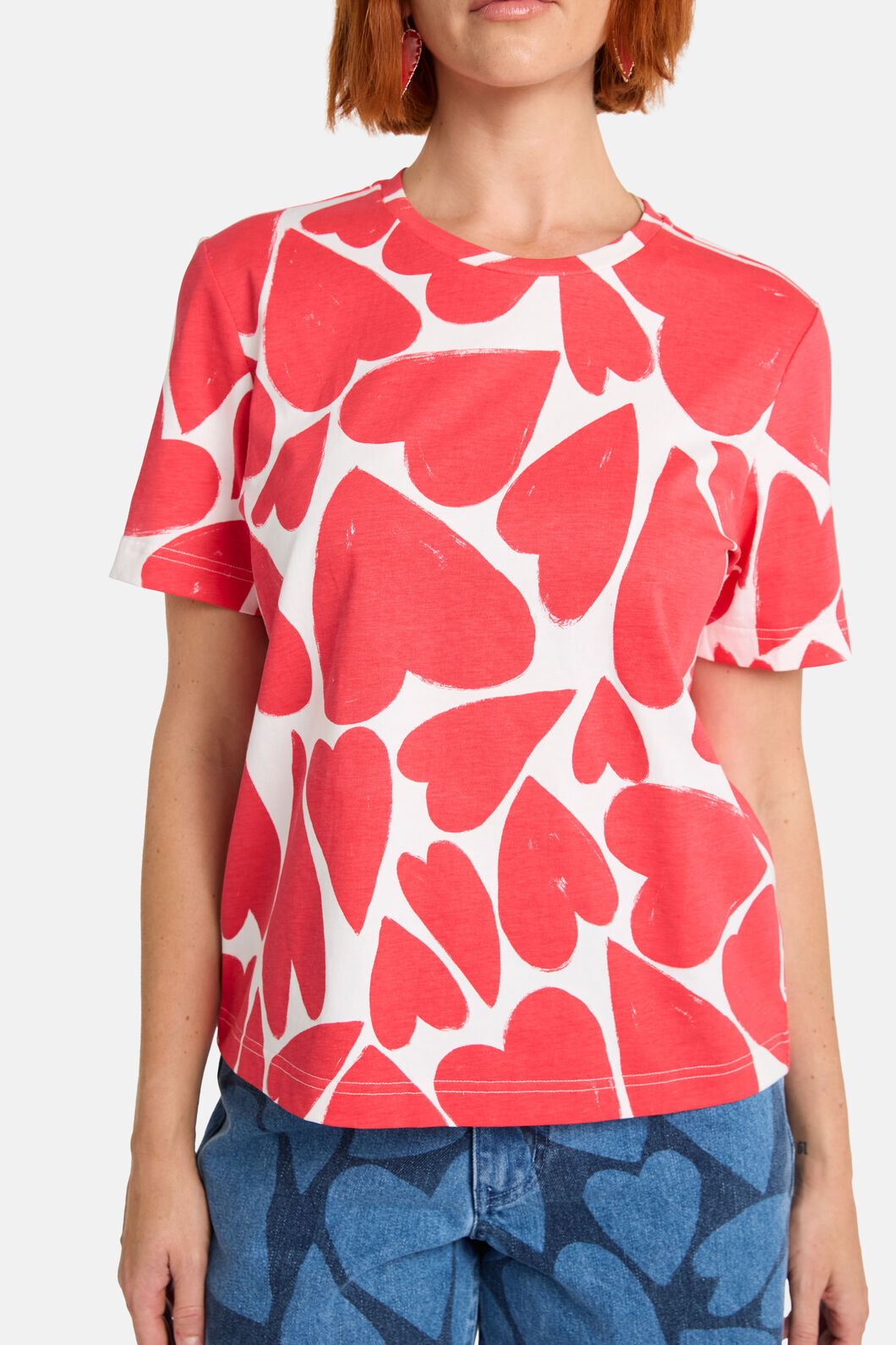 Gorman - Heartbeat Print Classic Tee - red