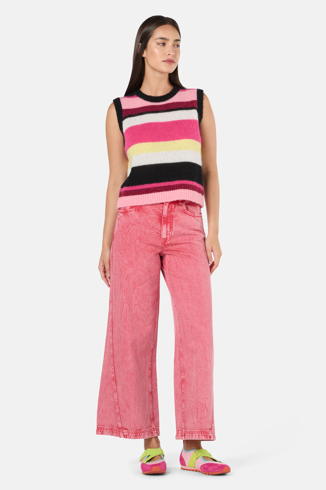 Gorman - Wavelength Stripe Alpaca Vest - stripe