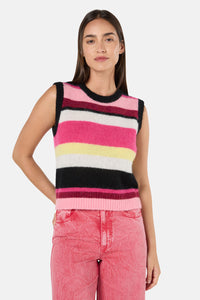 Gorman - Wavelength Stripe Alpaca Vest - stripe