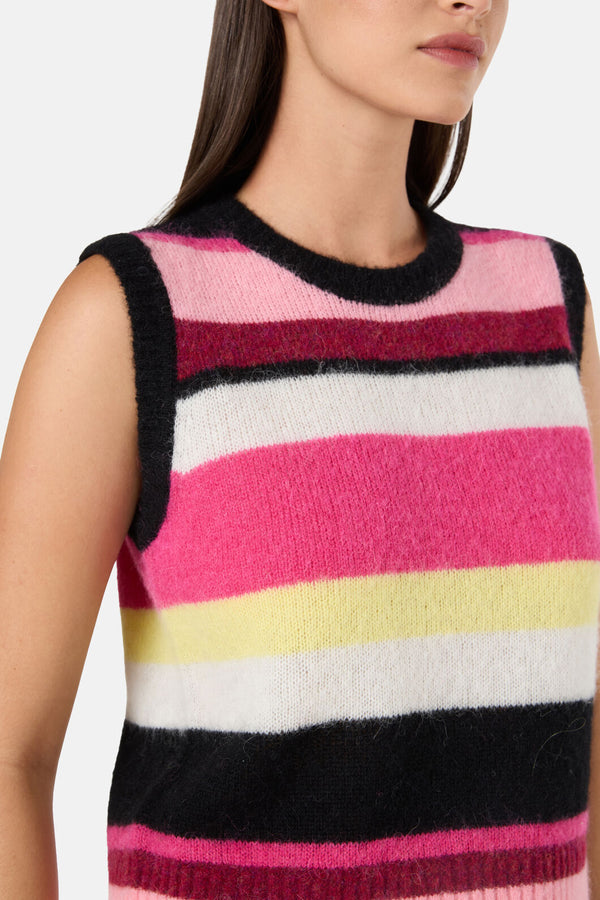 Gorman - Wavelength Stripe Alpaca Vest - stripe