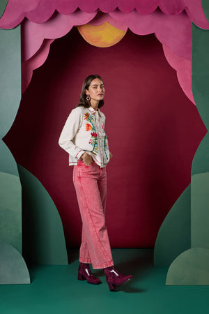 Gorman - Fadeaway Acid Wash Jean - pink