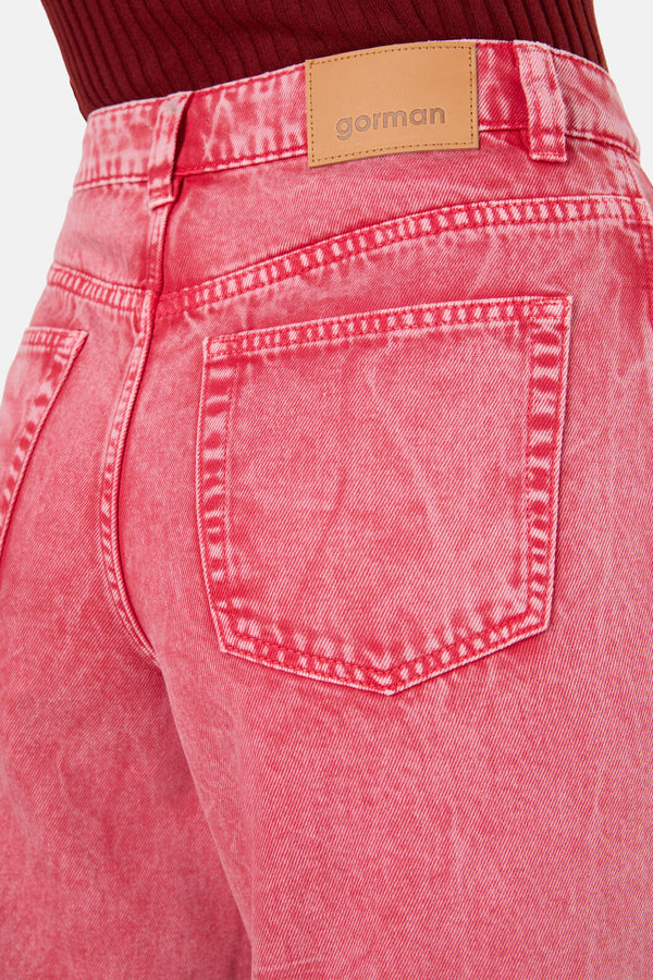 Gorman - Fadeaway Acid Wash Jean - pink