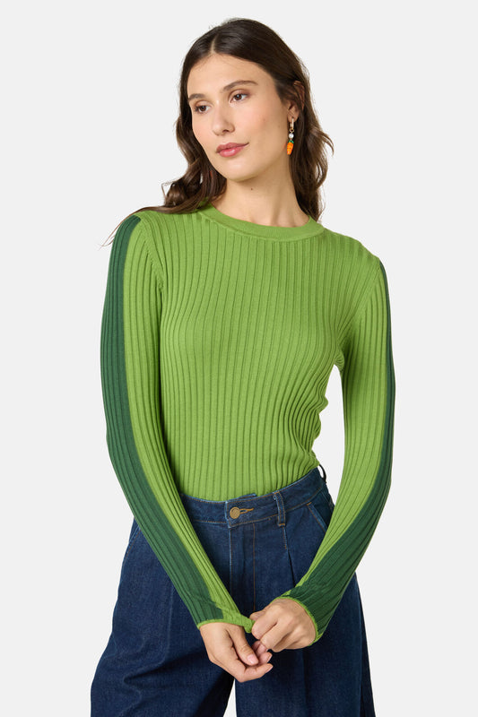 Gorman - Amilia Cotton Knit Top - green