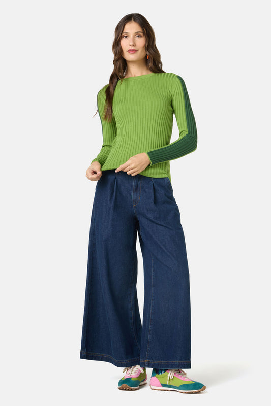 Gorman - Amilia Cotton Knit Top - green