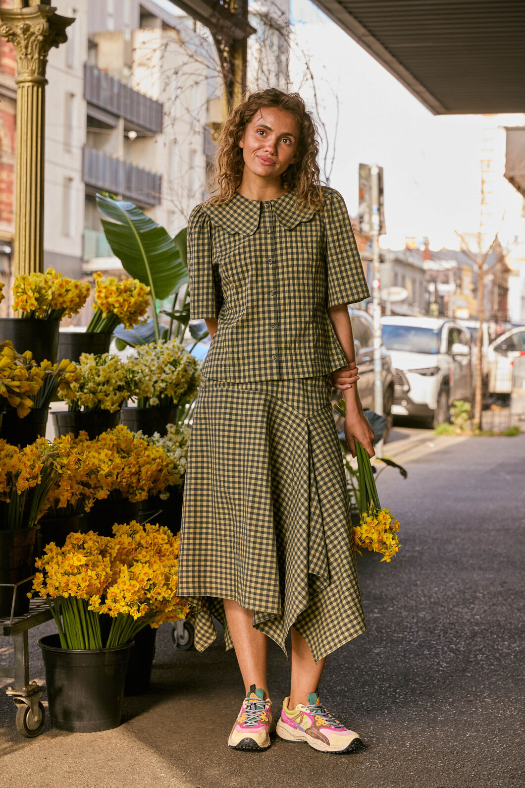 Gorman - Rachele Check Seersucker Top - check