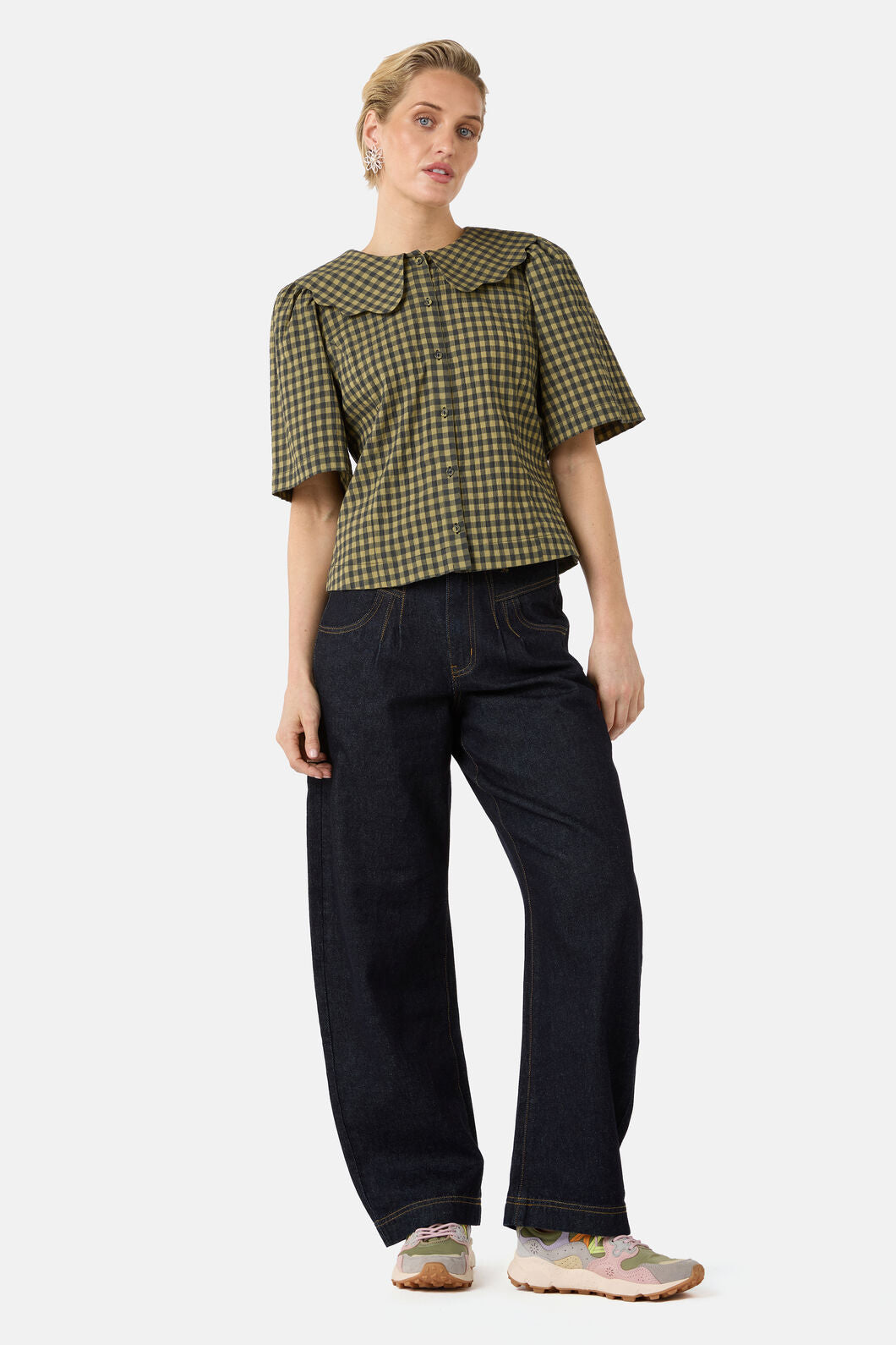 Gorman - Rachele Check Seersucker Top - check