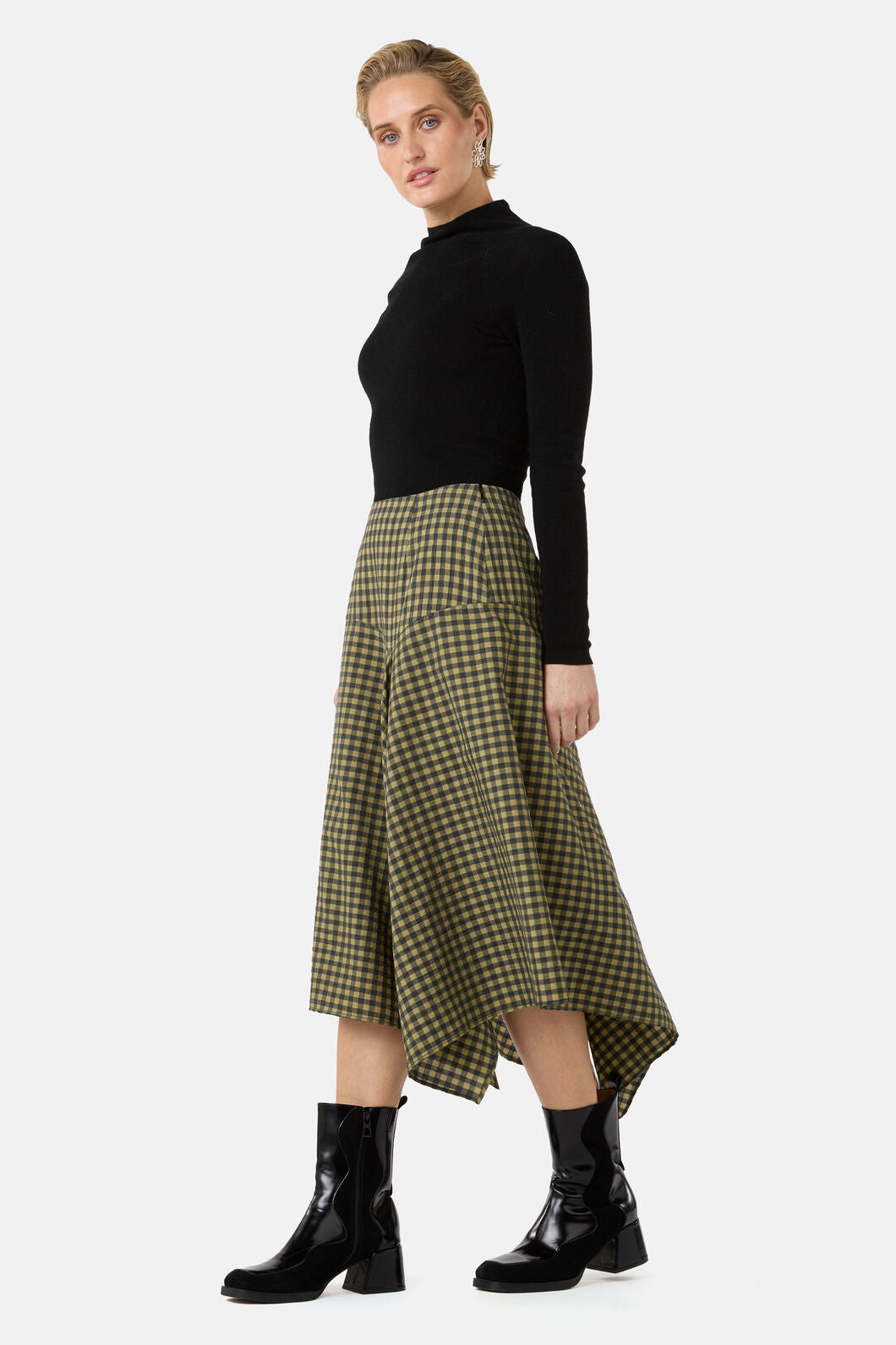 Gorman - Rachele Check Seersucker Skirt - check