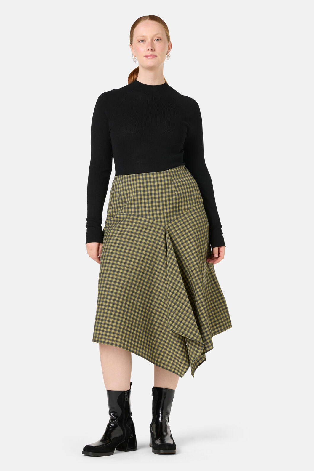 Gorman - Rachele Check Seersucker Skirt - check