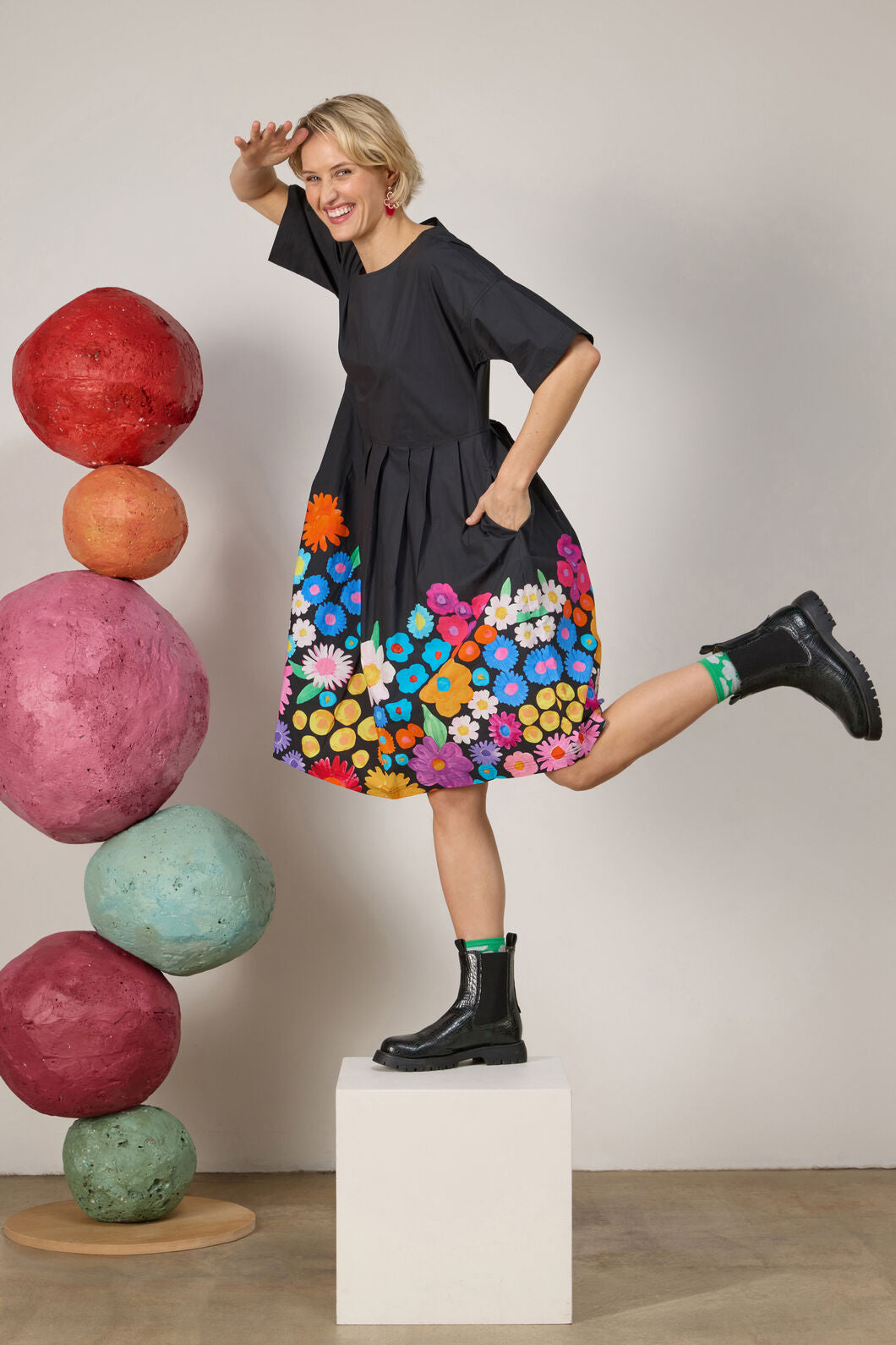 Gorman - Flower Meadow Print Sadie Dress - print