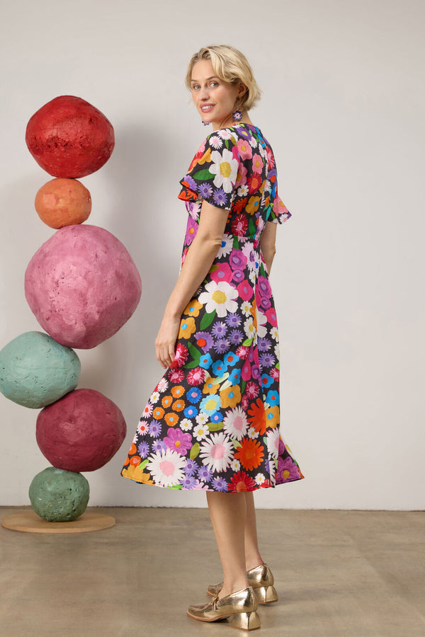 Gorman - Flower Meadow Print Midi Dress - print