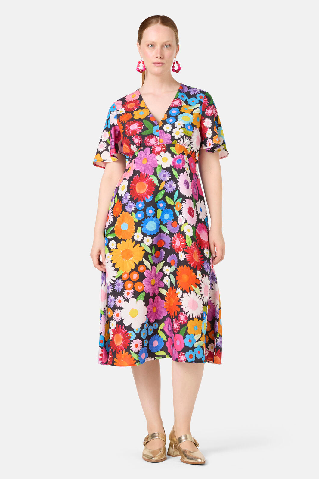 Gorman - Flower Meadow Print Midi Dress - print