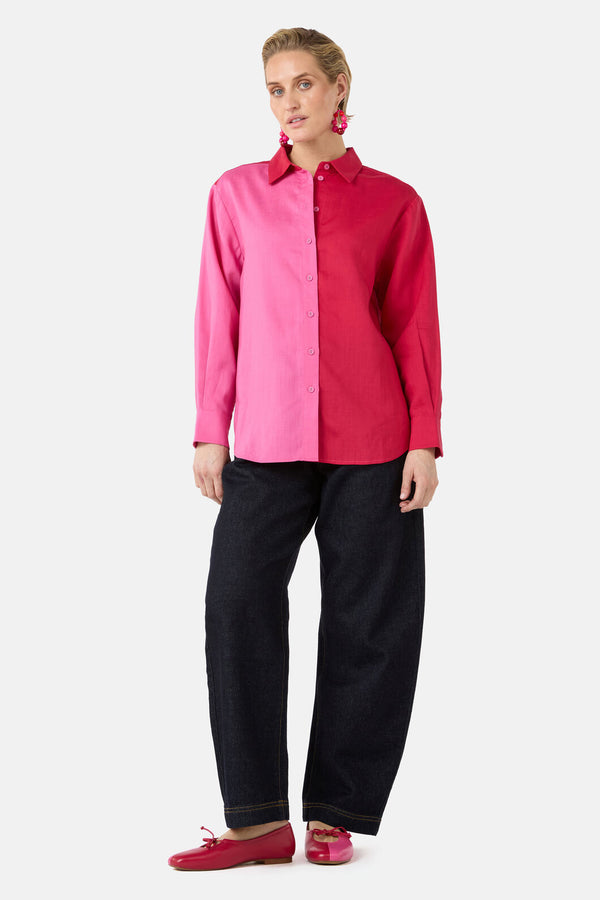 Gorman - Icy Pop Linen Shirt - pink
