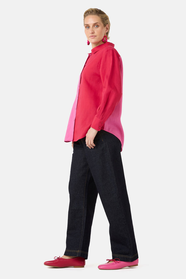 Gorman - Icy Pop Linen Shirt - pink
