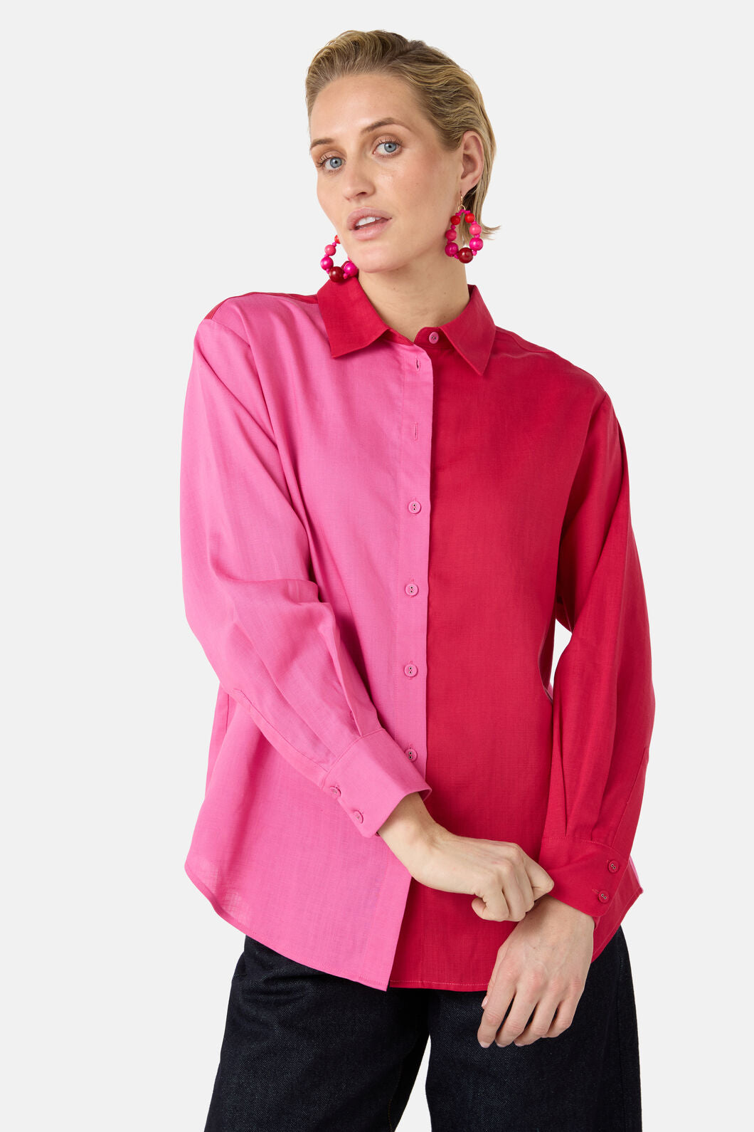 Gorman - Icy Pop Linen Shirt - pink