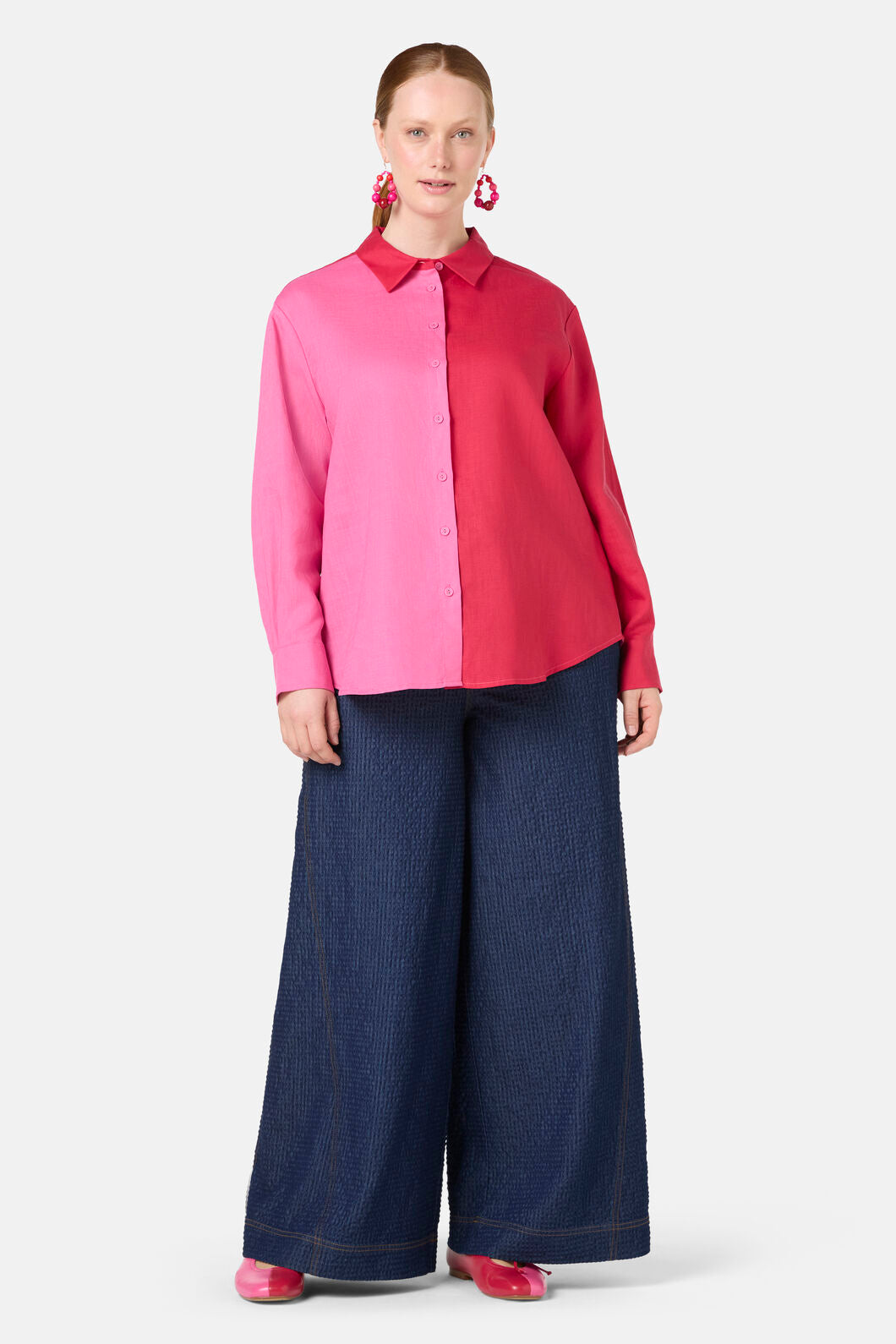 Gorman - Icy Pop Linen Shirt - pink