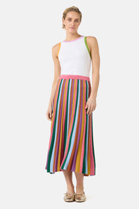 Gorman - Racing Stripe Knit Skirt - multi
