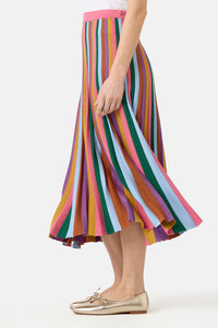 Gorman - Racing Stripe Knit Skirt - multi