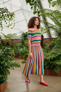 Gorman - Racing Stripe Knit Skirt - multi