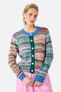Gorman - Nebula Knit Cotton Cardi - multi