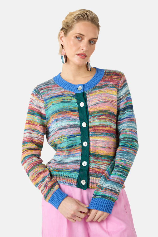 Gorman - Nebula Knit Cotton Cardi - multi