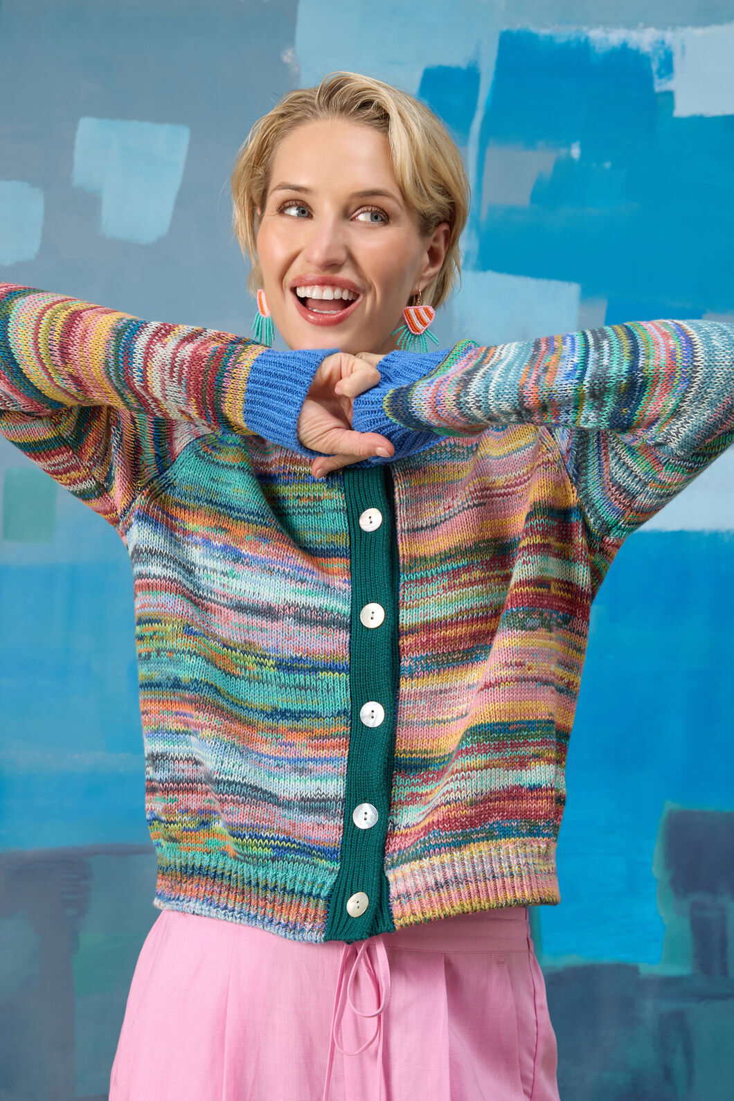 Gorman - Nebula Knit Cotton Cardi - multi