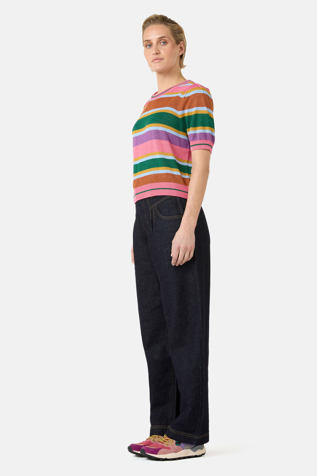 Gorman - Racing Stripe Knit Top - multi