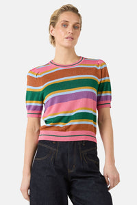 Gorman - Racing Stripe Knit Top - multi