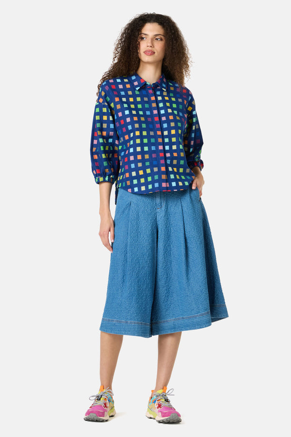 Gorman - Light Up Check Shirt - navy