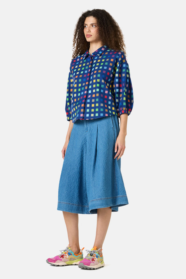 Gorman - Light Up Check Shirt - navy