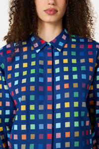 Gorman - Light Up Check Shirt - navy