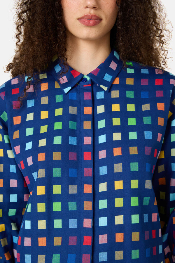 Gorman - Light Up Check Shirt - navy