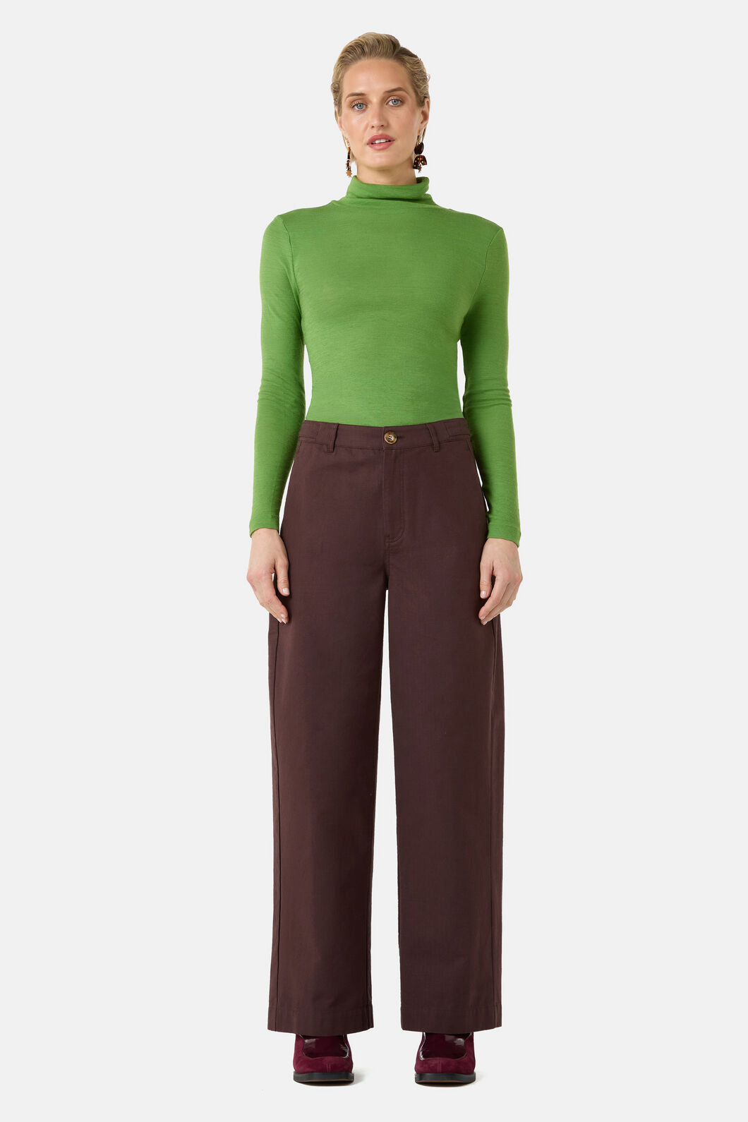Gorman - Genovese Straight Leg Pant - chocolate
