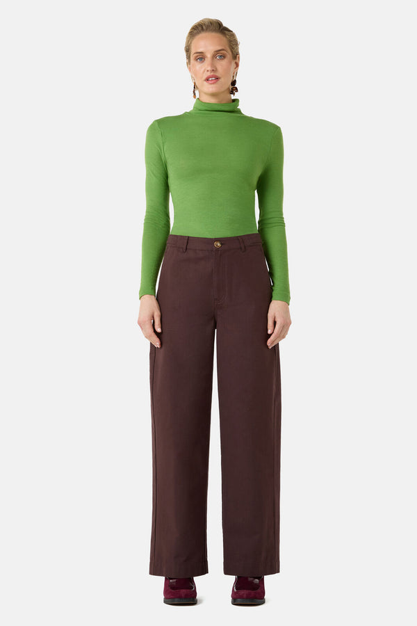 Gorman - Genovese Straight Leg Pant - chocolate