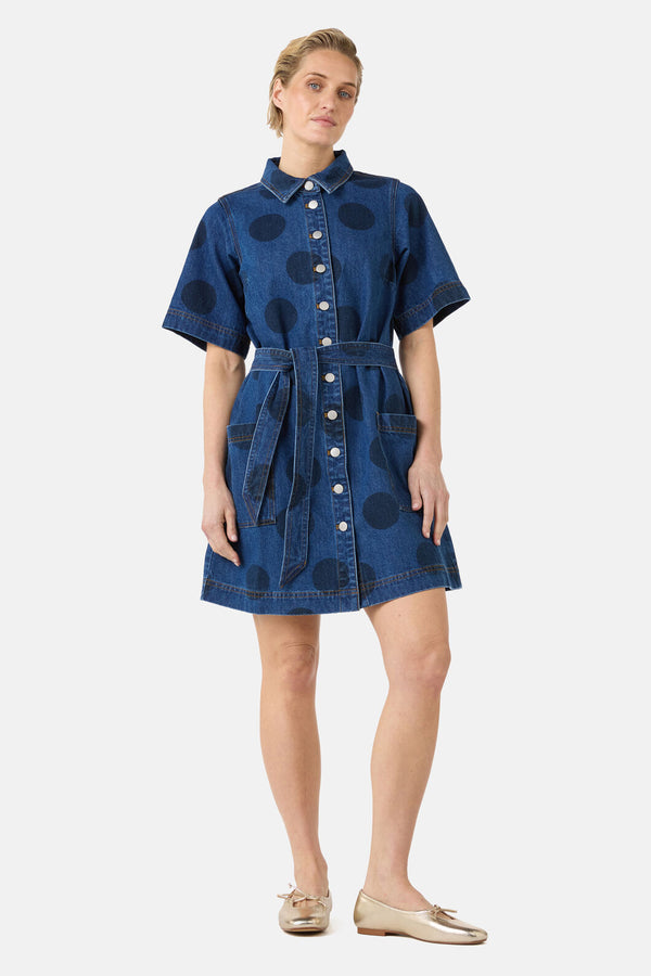 Gorman - On The Dot Denim Dress - denim