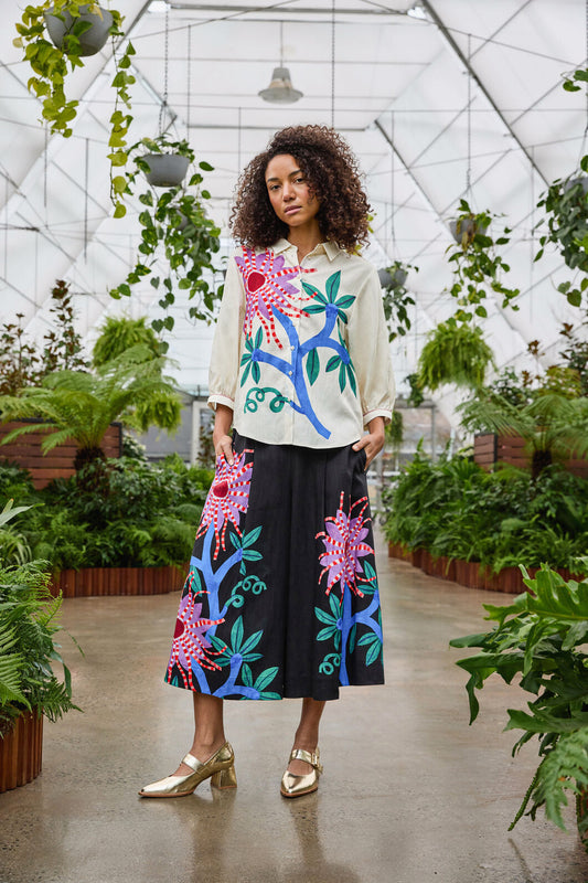 Gorman - Passion Flower Skort - print