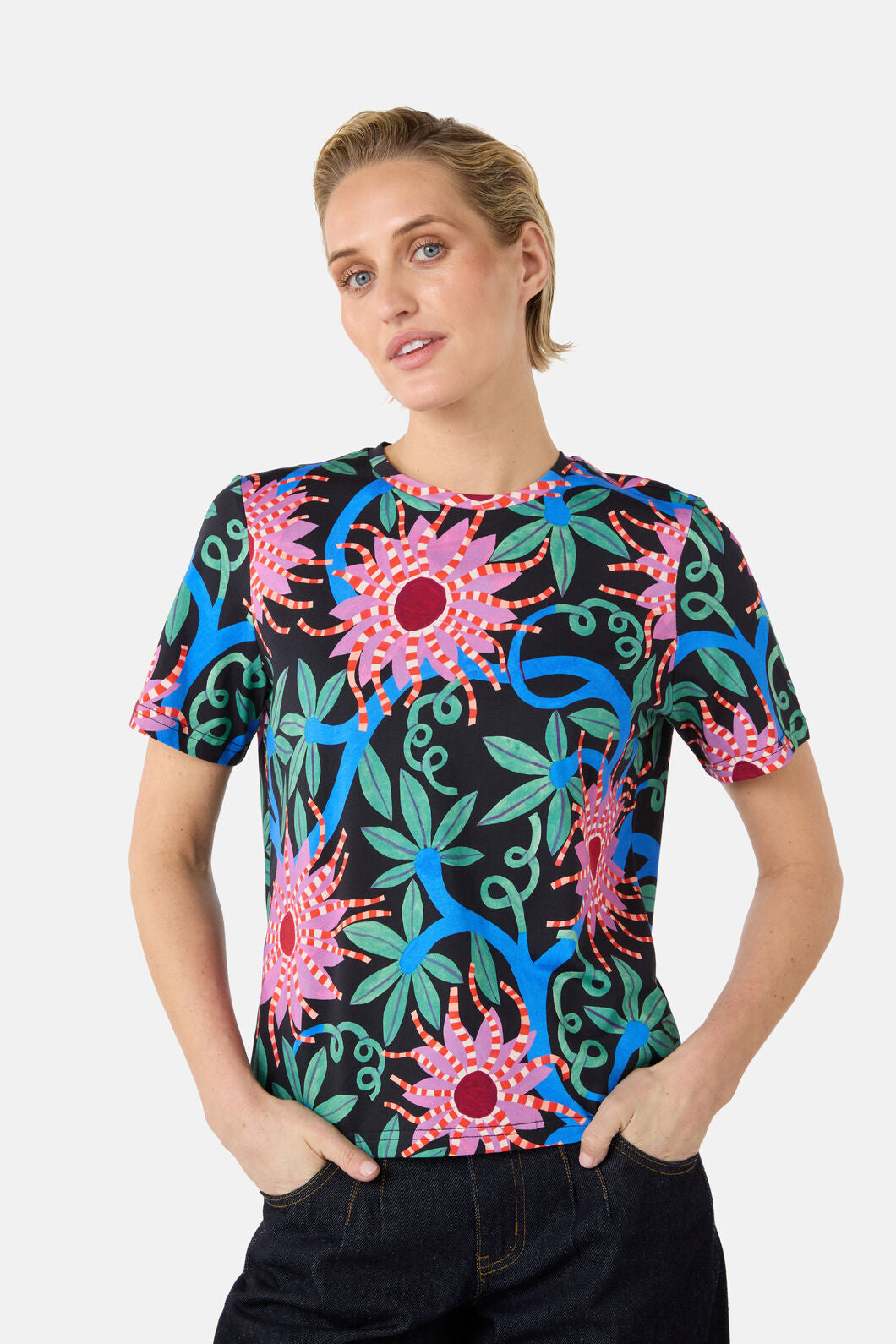 Gorman - Passion Flower Classic Tee - print