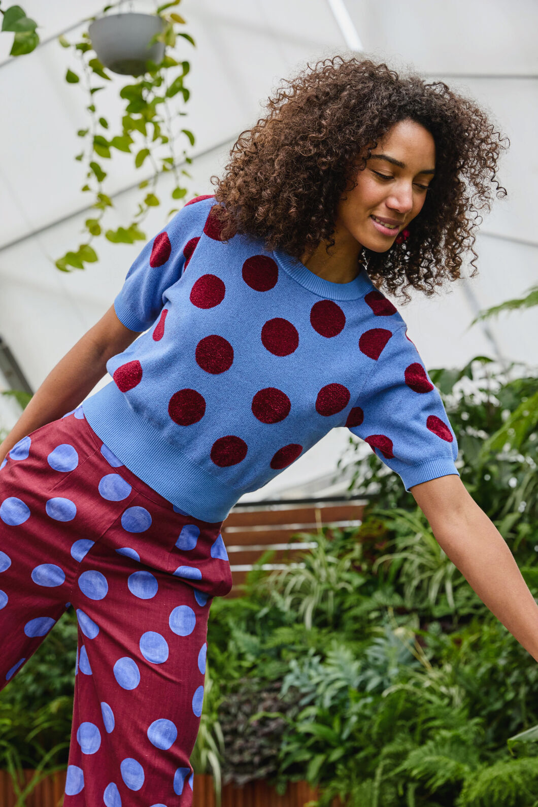 Gorman - On The Dot Knit Top - blue