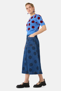 Gorman - On The Dot Knit Top - blue