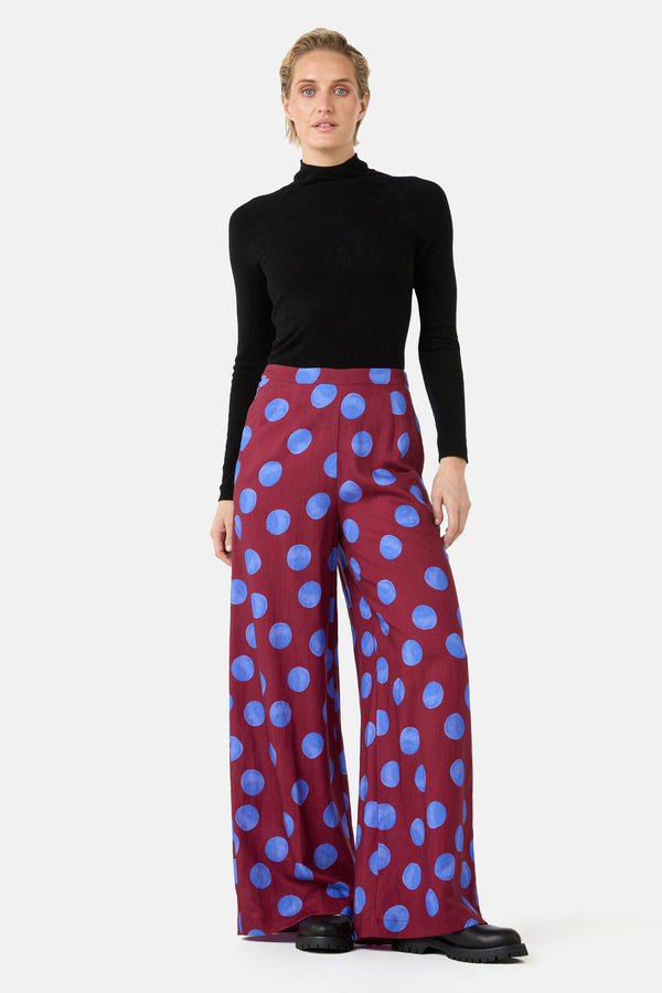 Gorman - On The Dot Wide Pants - wine