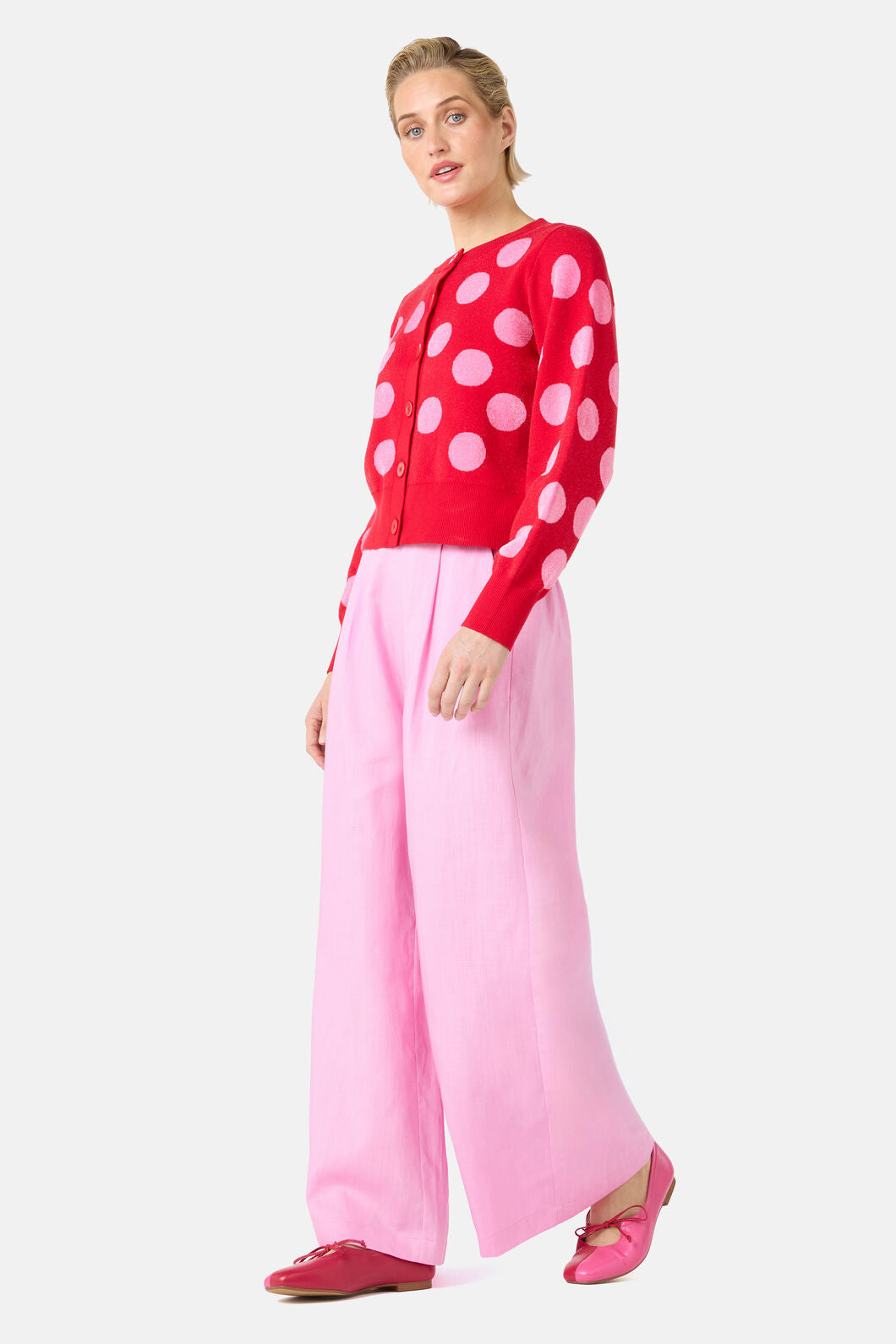Gorman - On The Dot Knit Cardigan - red