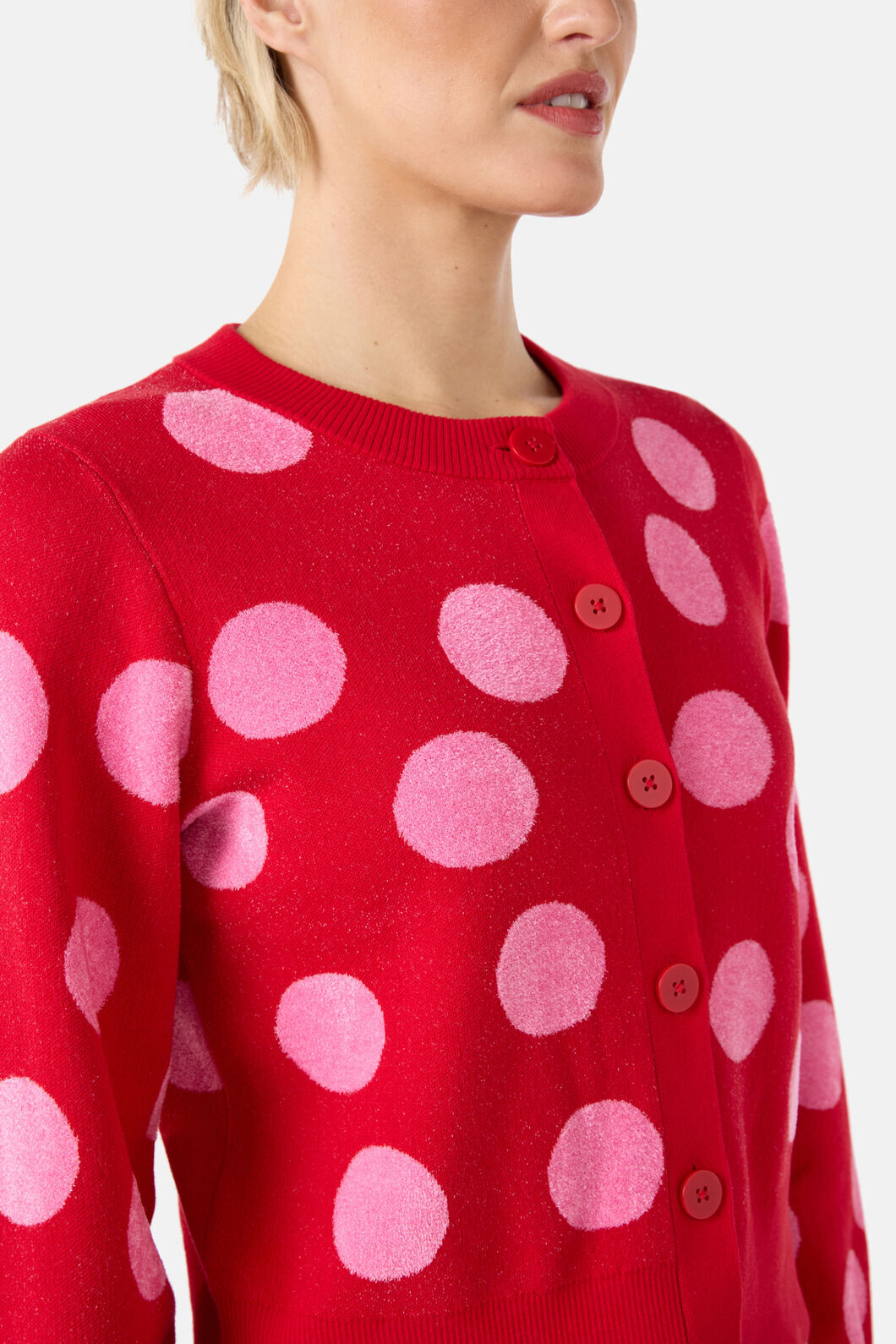 Gorman - On The Dot Knit Cardigan - red
