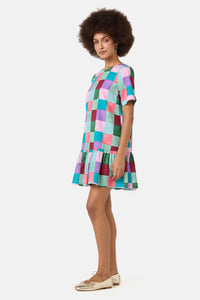 Gorman - Sunspill Check Ruffle Dress - print
