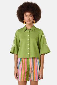 Gorman - Sunspill Embroidered Shirt - green