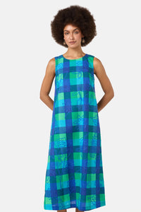 Gorman - Petal Patch Check Midi Dress - check