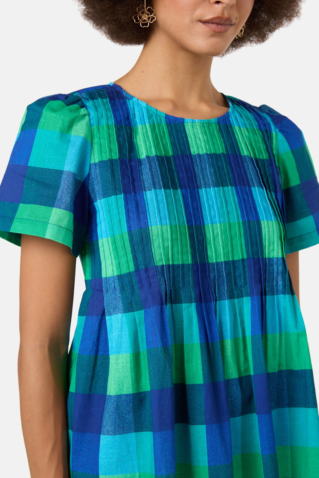 Gorman - Petal Patch Check Top - check